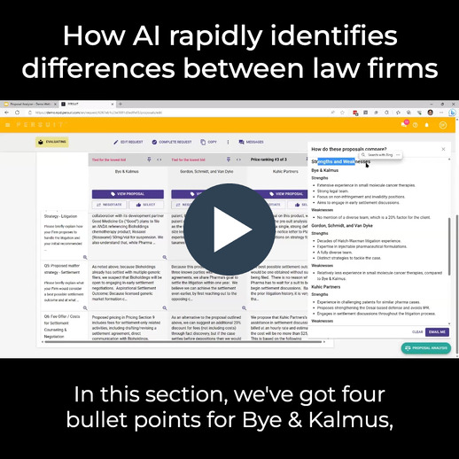 How AI rapidly identifies differences between law firms